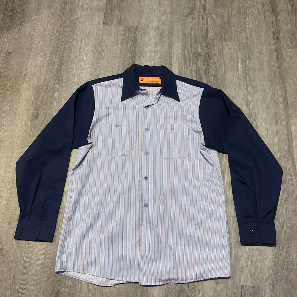 Striped button up